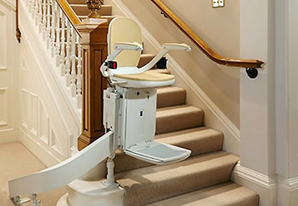 Acorn Brooks curved stairlift installation in Birmingham