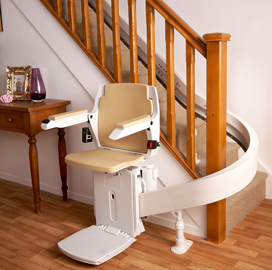 curved rental stairlift Birmingham